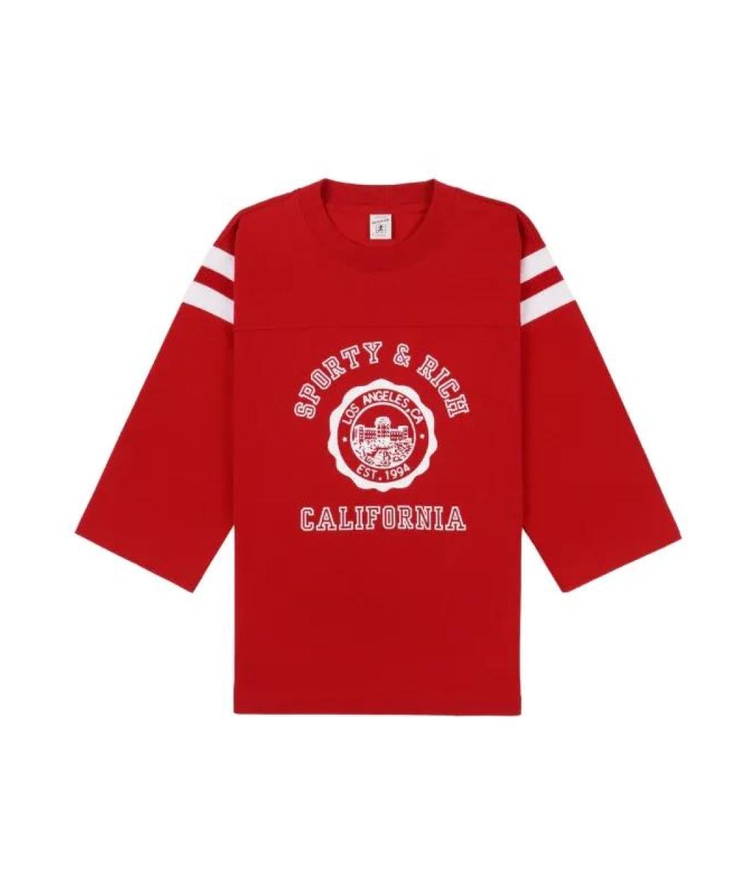 SPORTY AND RICH Красный хлопковый спортивные костюмы, фото 6