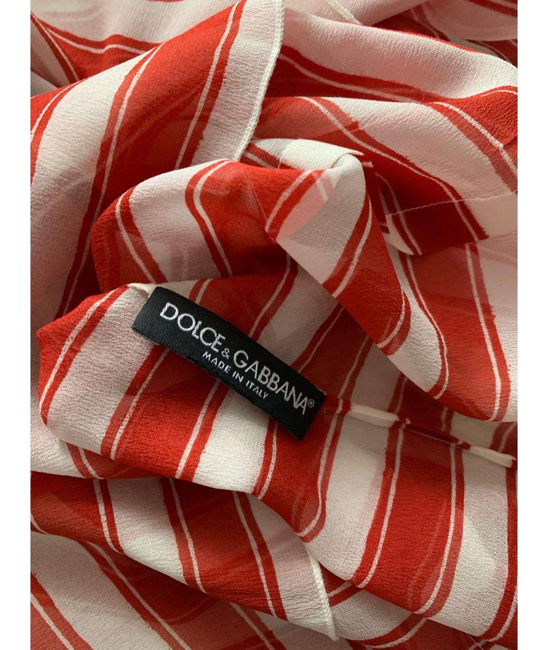 DOLCE&GABBANA Красная шелковая туника, фото 3