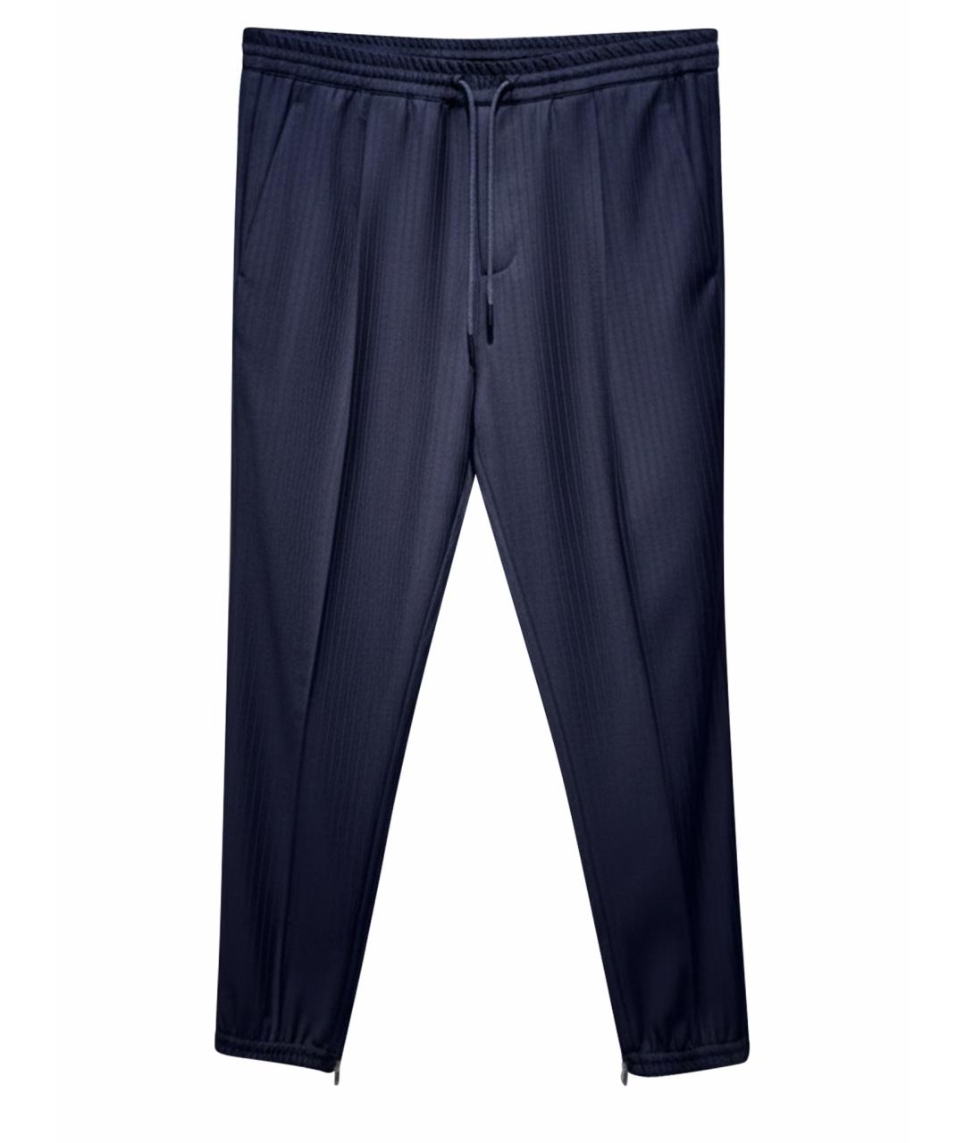 CHRISTIAN DIOR Темно-синие повседневные брюки, фото 1