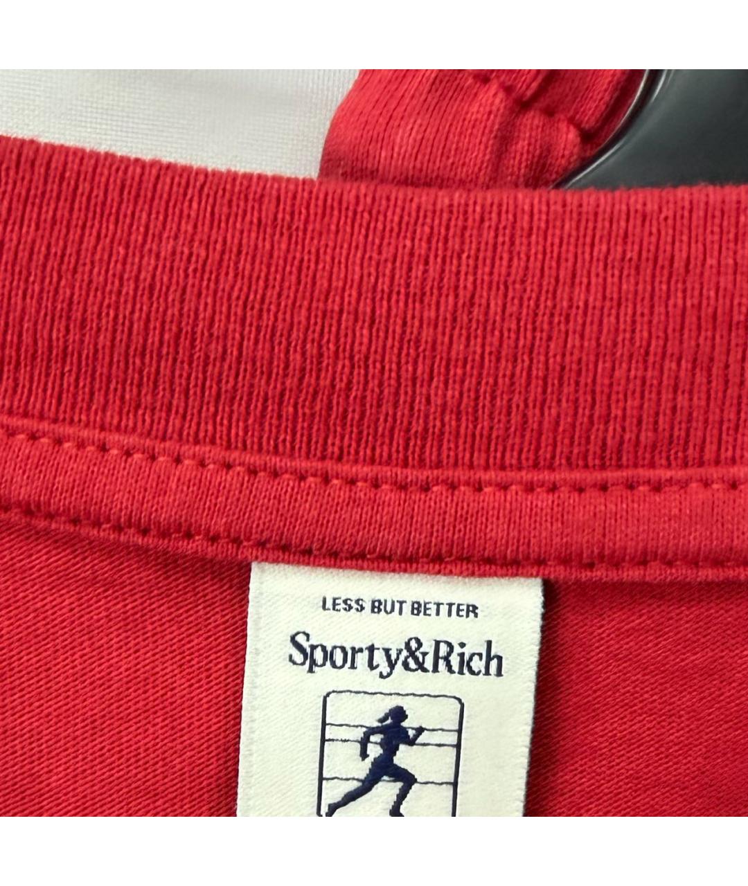 SPORTY AND RICH Красный хлопковый спортивные костюмы, фото 7