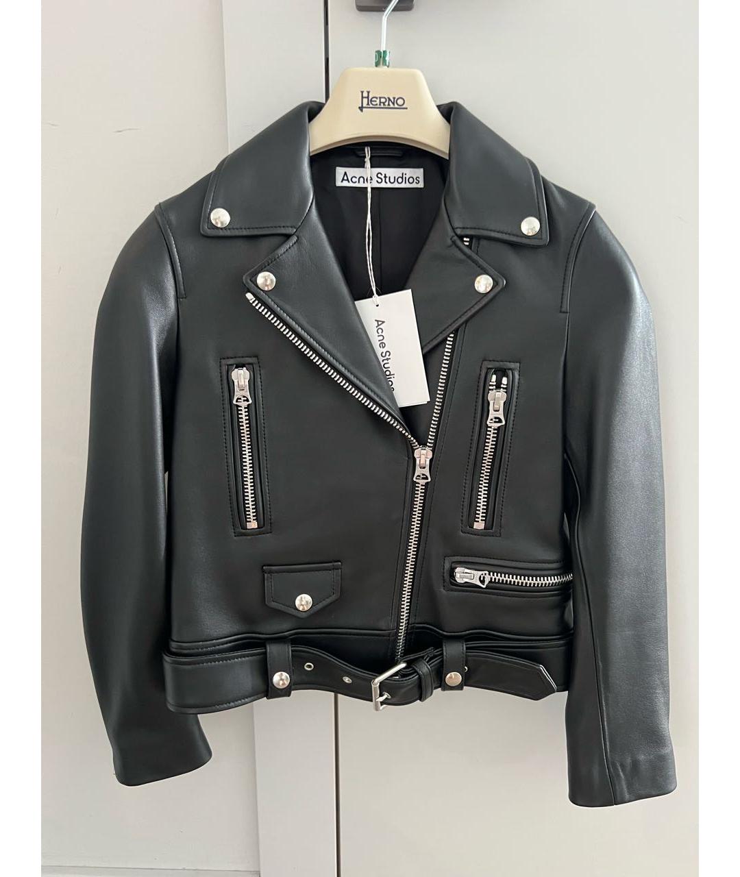 ACNE STUDIOS Черная кожаная куртка, фото 9