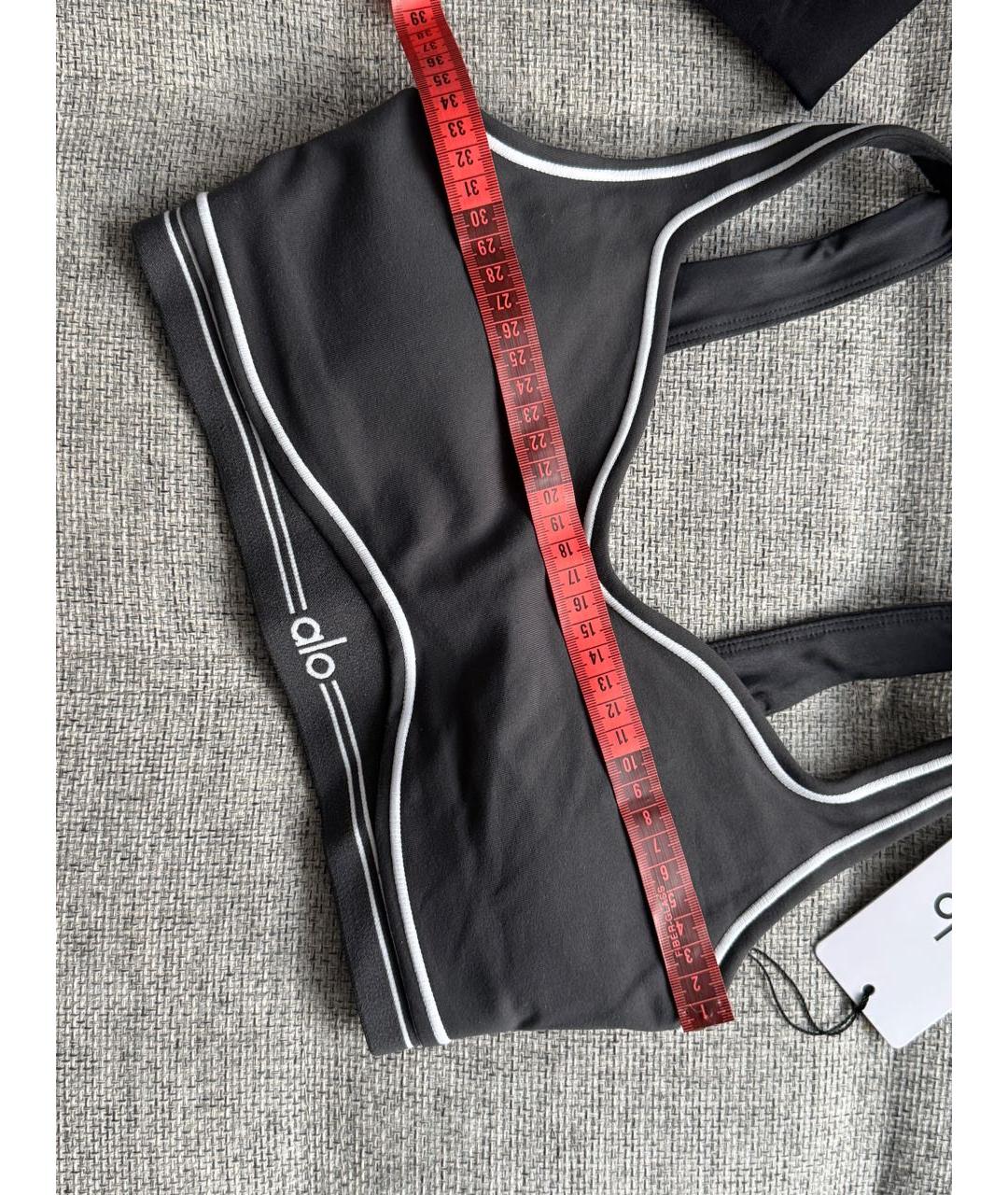 ALO YOGA Черный полиэстеровый спортивные костюмы, фото 7