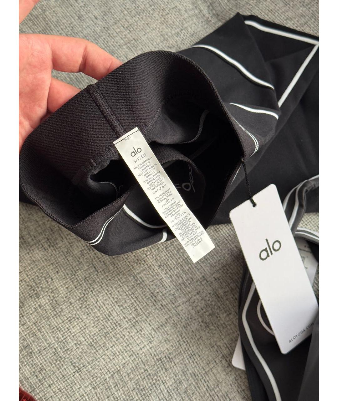 ALO YOGA Черный полиэстеровый спортивные костюмы, фото 6