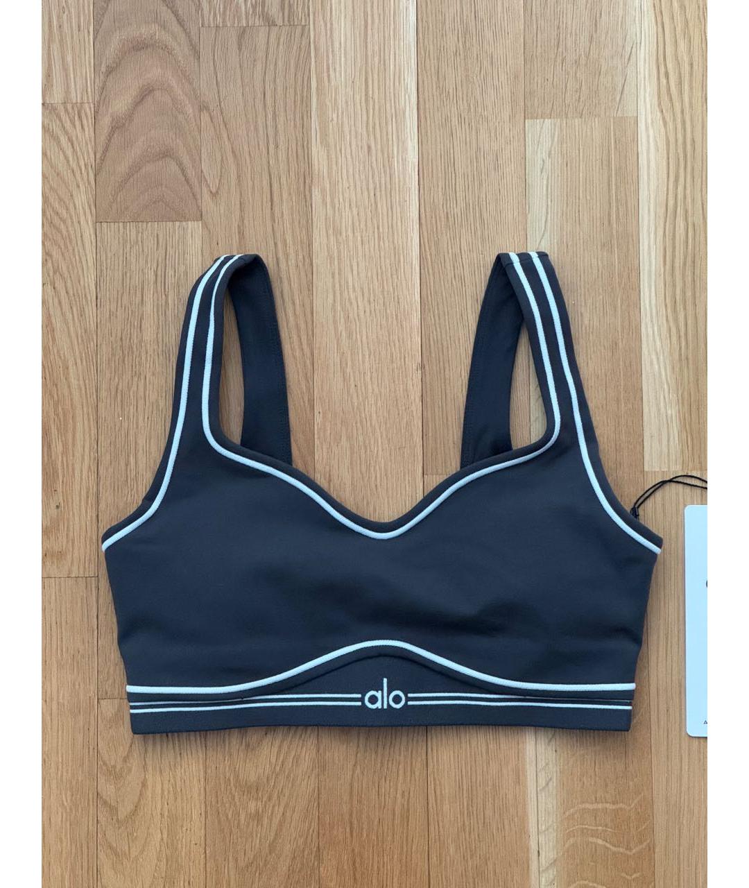 ALO YOGA Черный полиэстеровый спортивные костюмы, фото 9