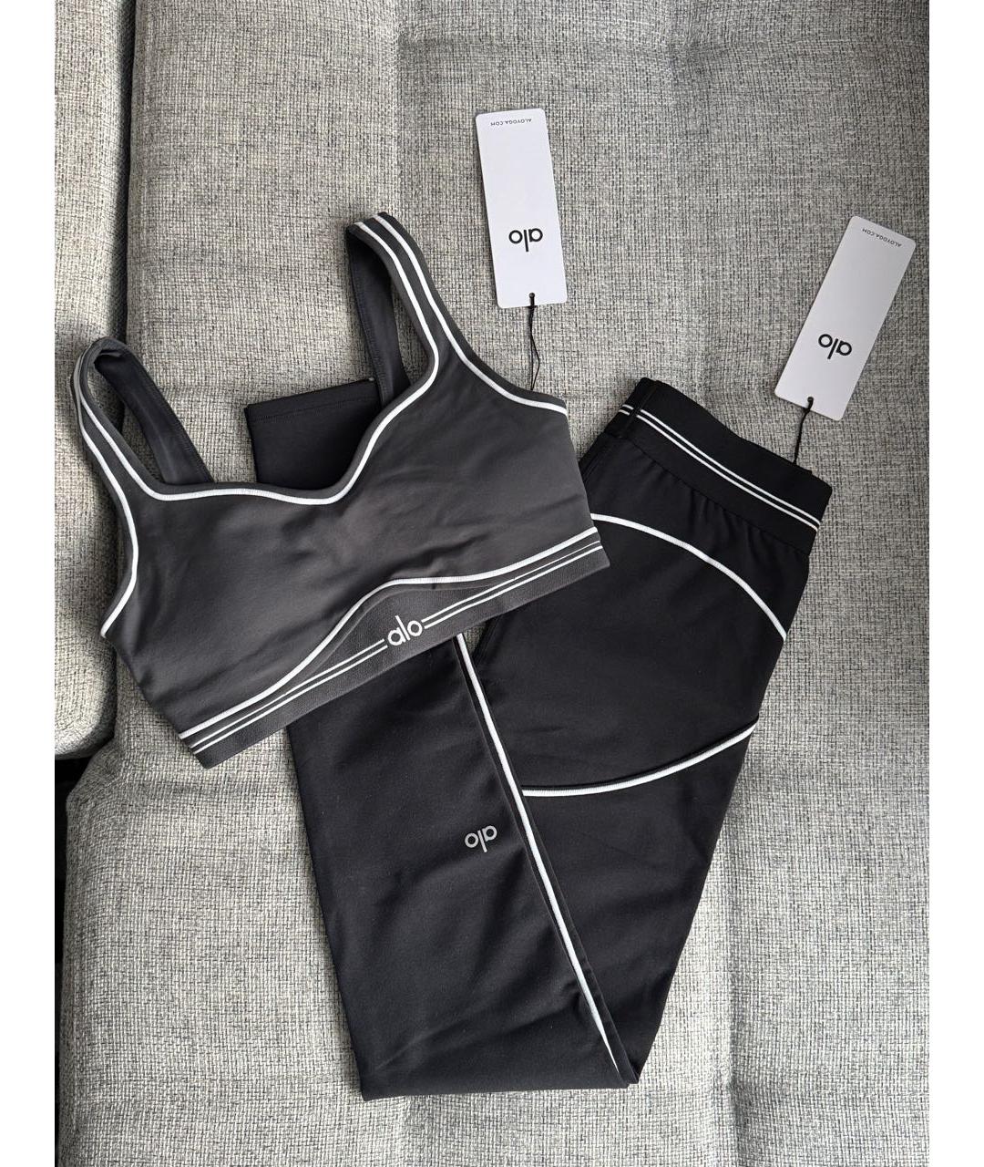 ALO YOGA Черный полиэстеровый спортивные костюмы, фото 4