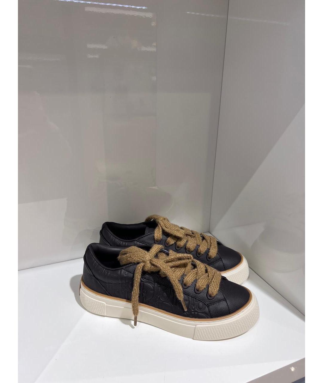 CHRISTIAN DIOR Кожаные низкие кроссовки / кеды, фото 3