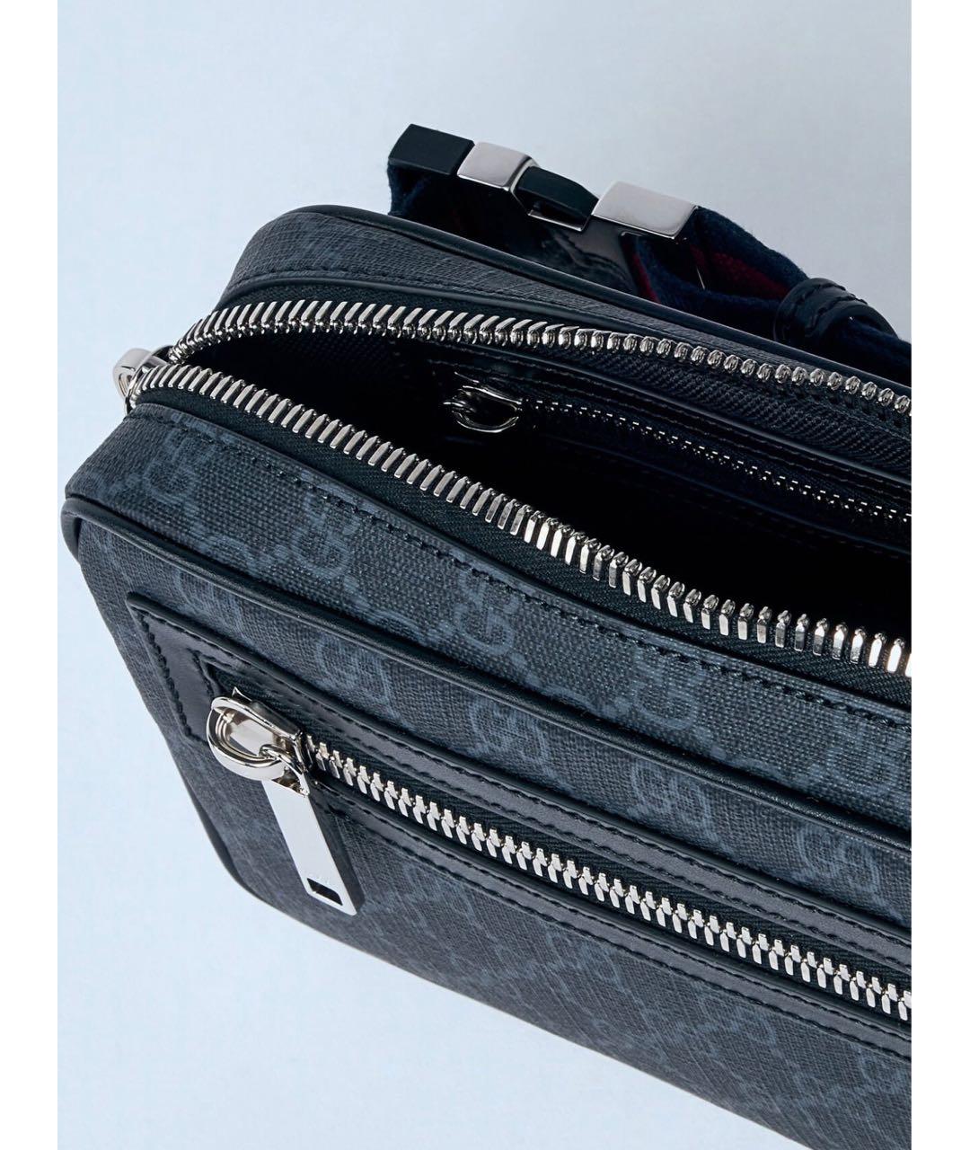 GUCCI Антрацитовая сумка через плечо, фото 4