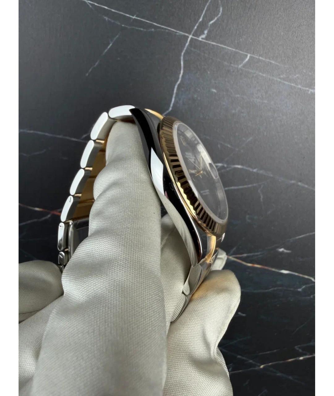 ROLEX Серые металлические часы, фото 4