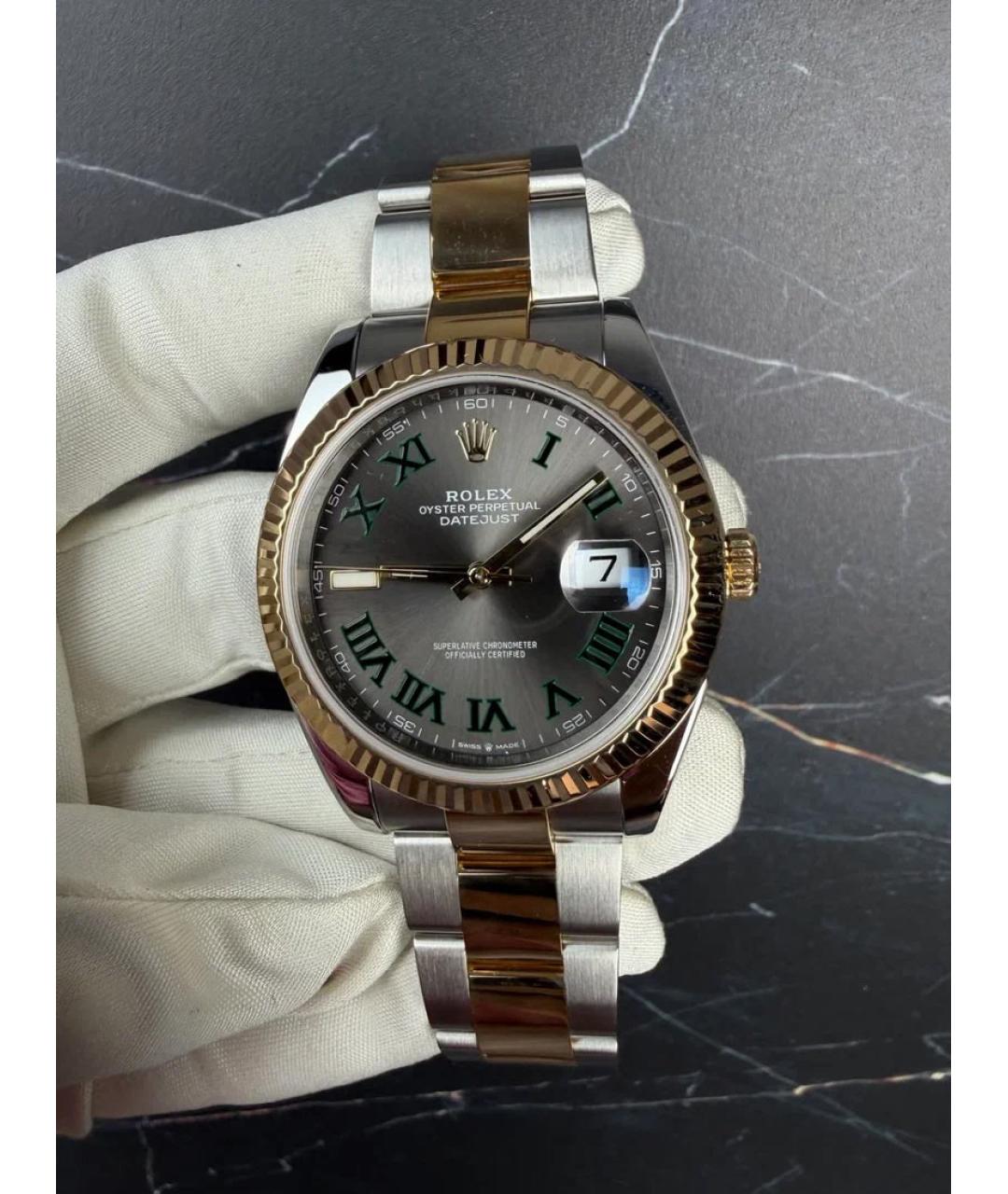 ROLEX Серые металлические часы, фото 2