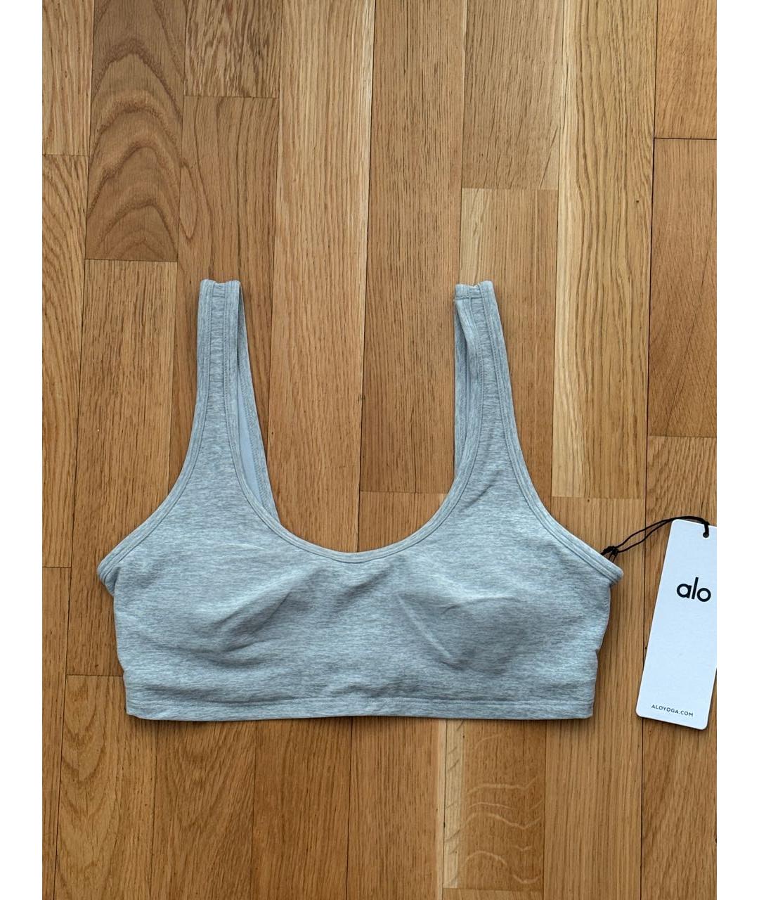 ALO YOGA Серый полиэстеровый спортивные костюмы, фото 9