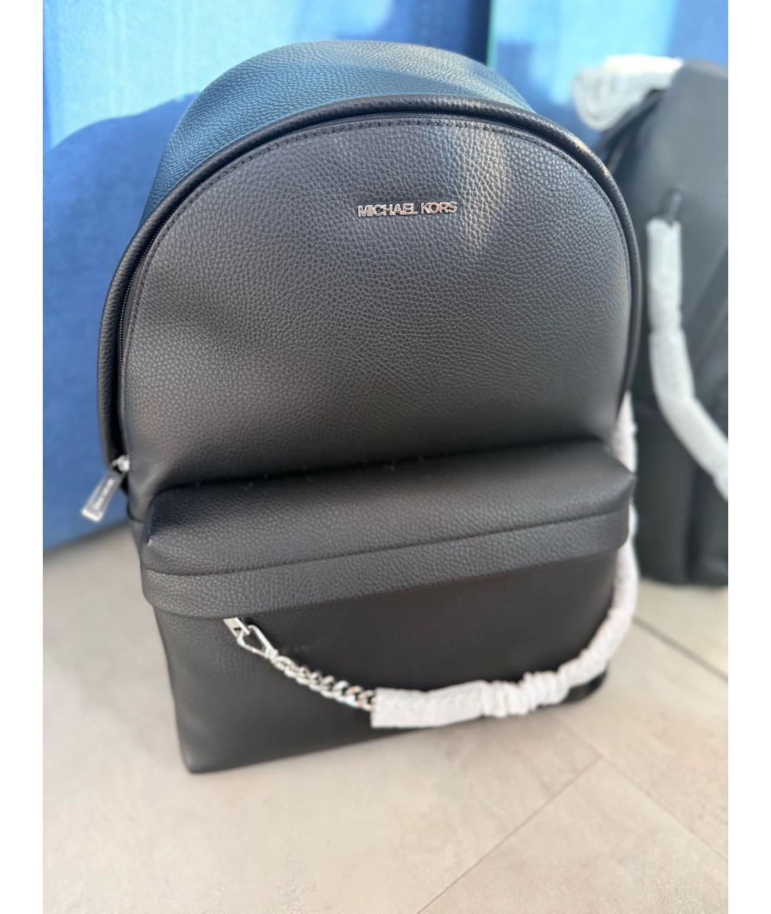 MICHAEL KORS Черный рюкзак из искусственной кожи, фото 2