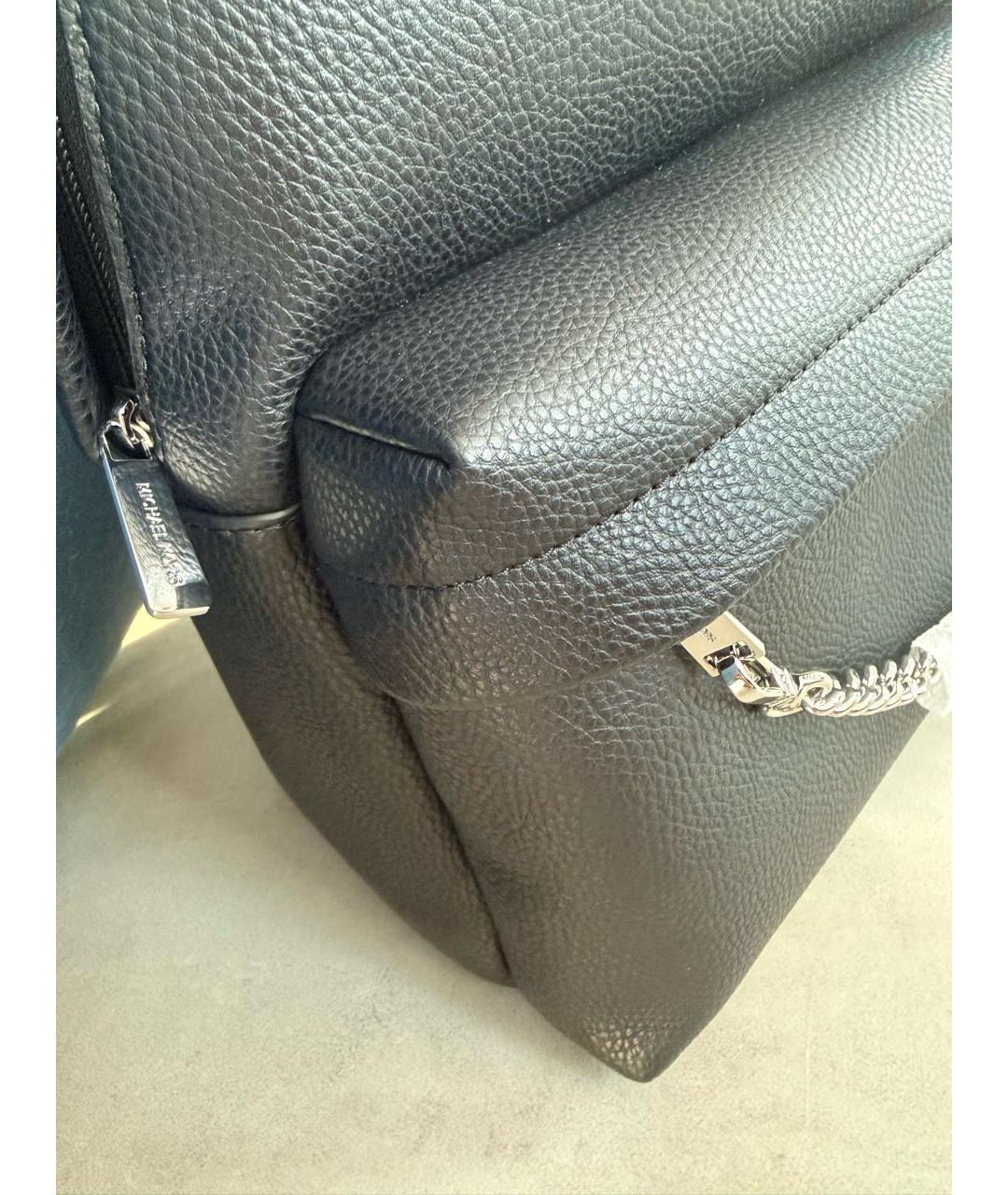 MICHAEL KORS Черный рюкзак из искусственной кожи, фото 5