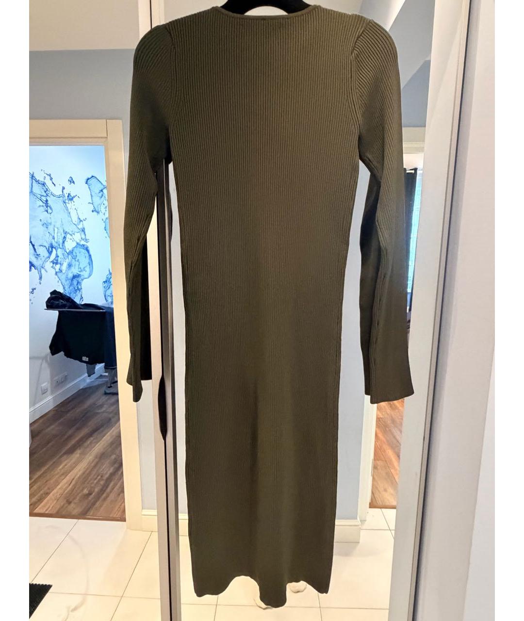 COPERNI Хаки вискозное повседневное платье, фото 2