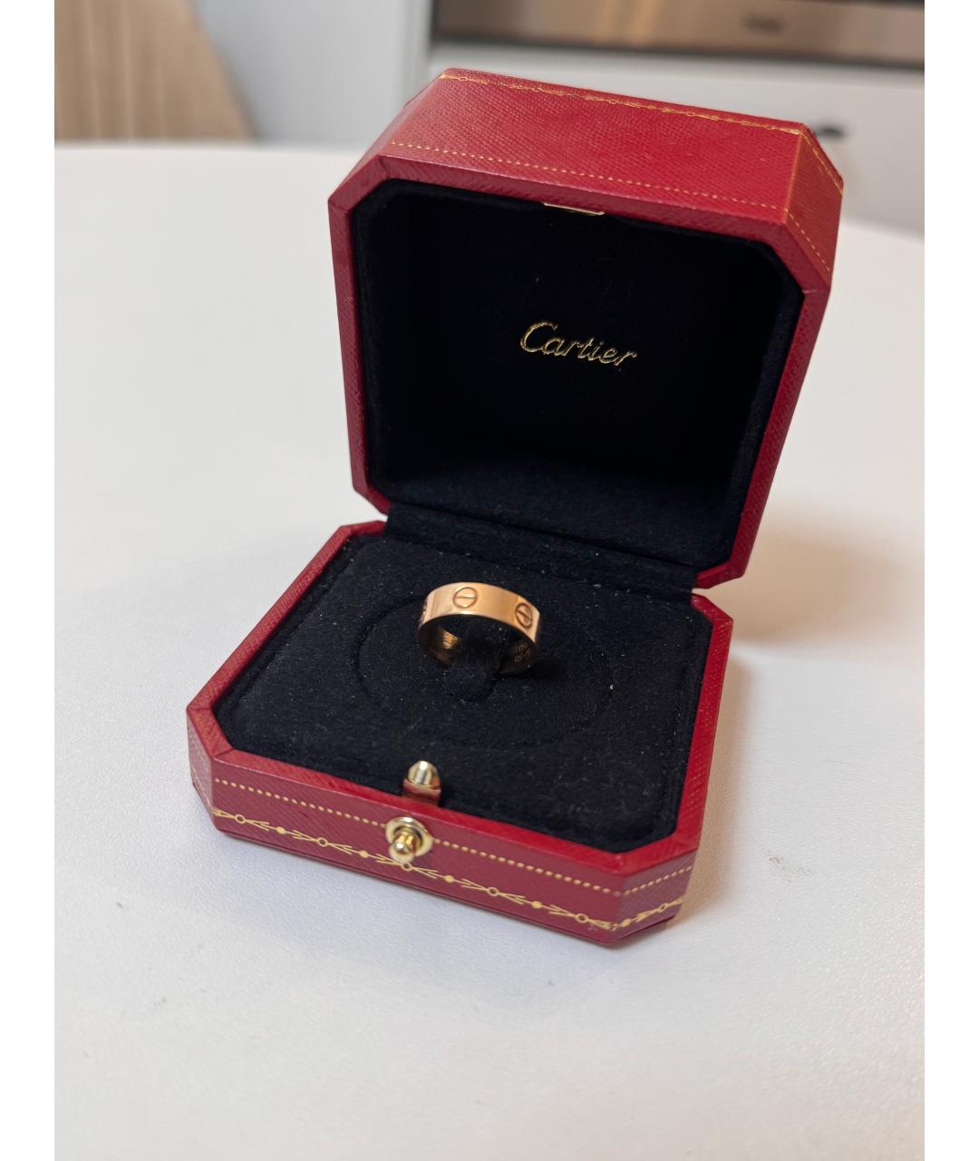 CARTIER Желтое кольцо из розового золота, фото 3