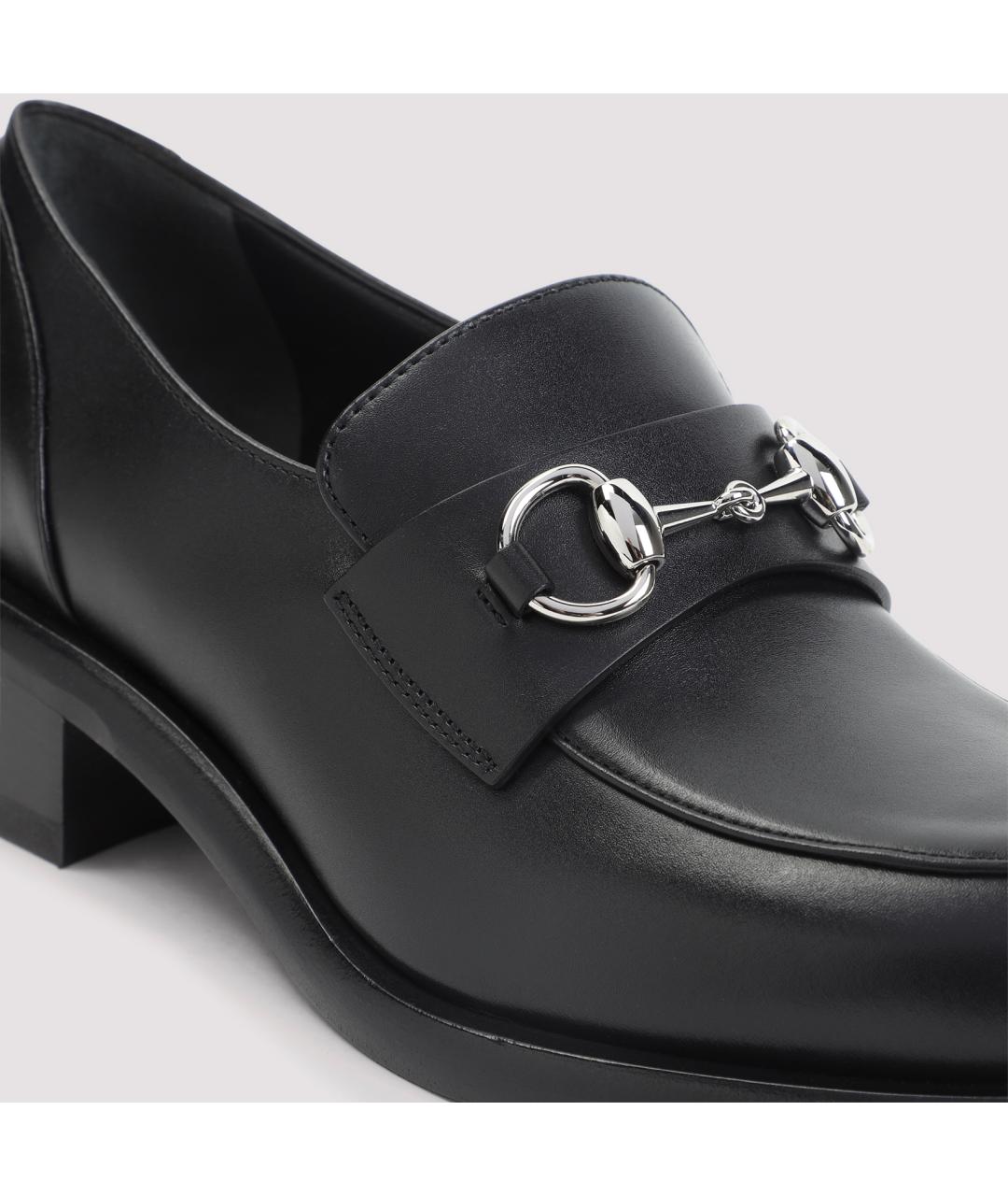 GUCCI Черные кожаные лоферы, фото 6