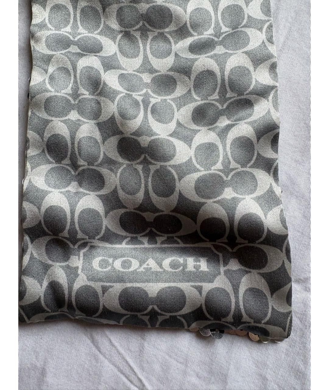 COACH Серебрянный шарф, фото 2