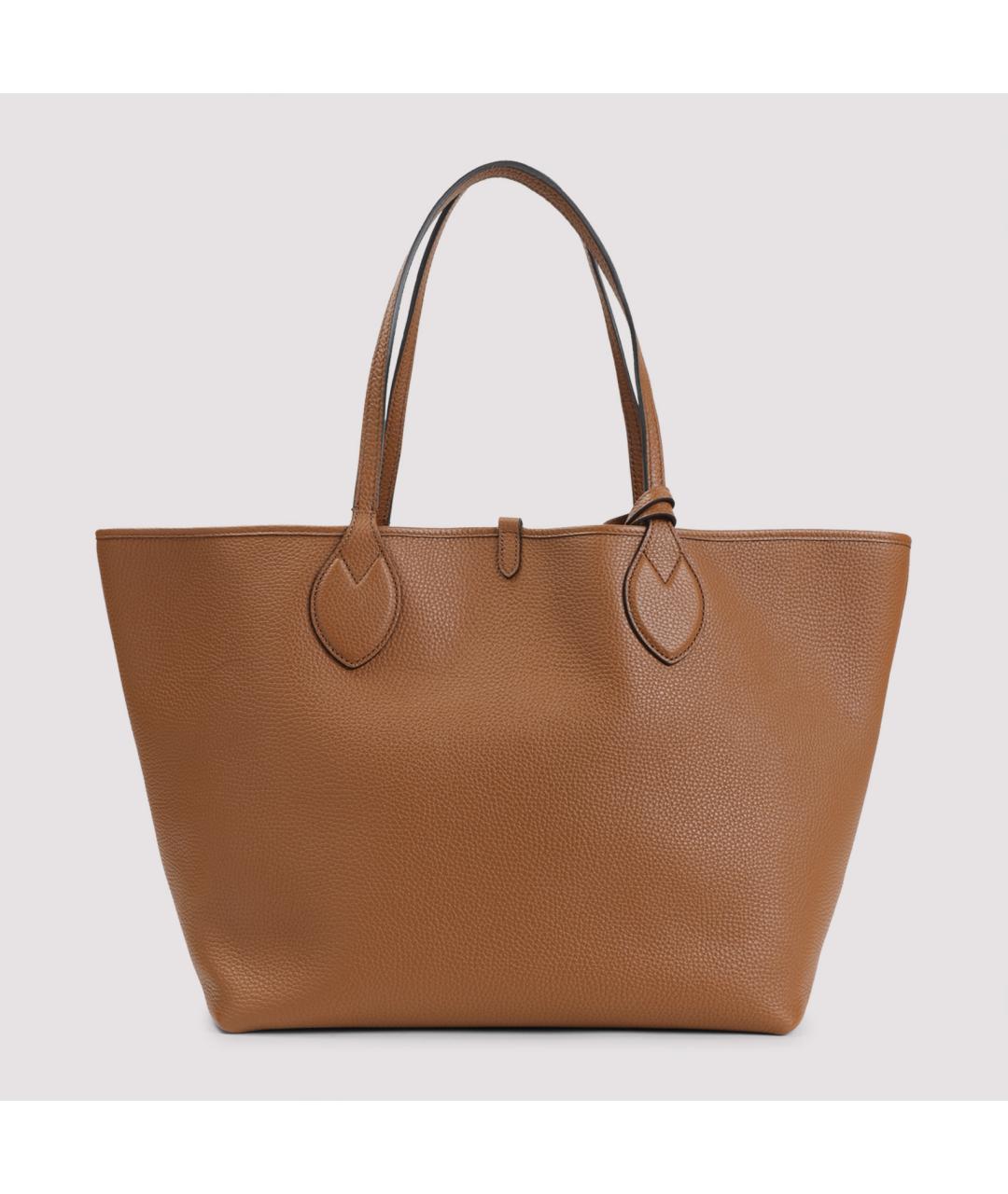 GUCCI Бежевая кожаная сумка тоут, фото 3