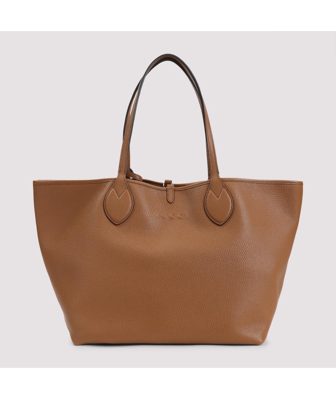 GUCCI Бежевая кожаная сумка тоут, фото 2