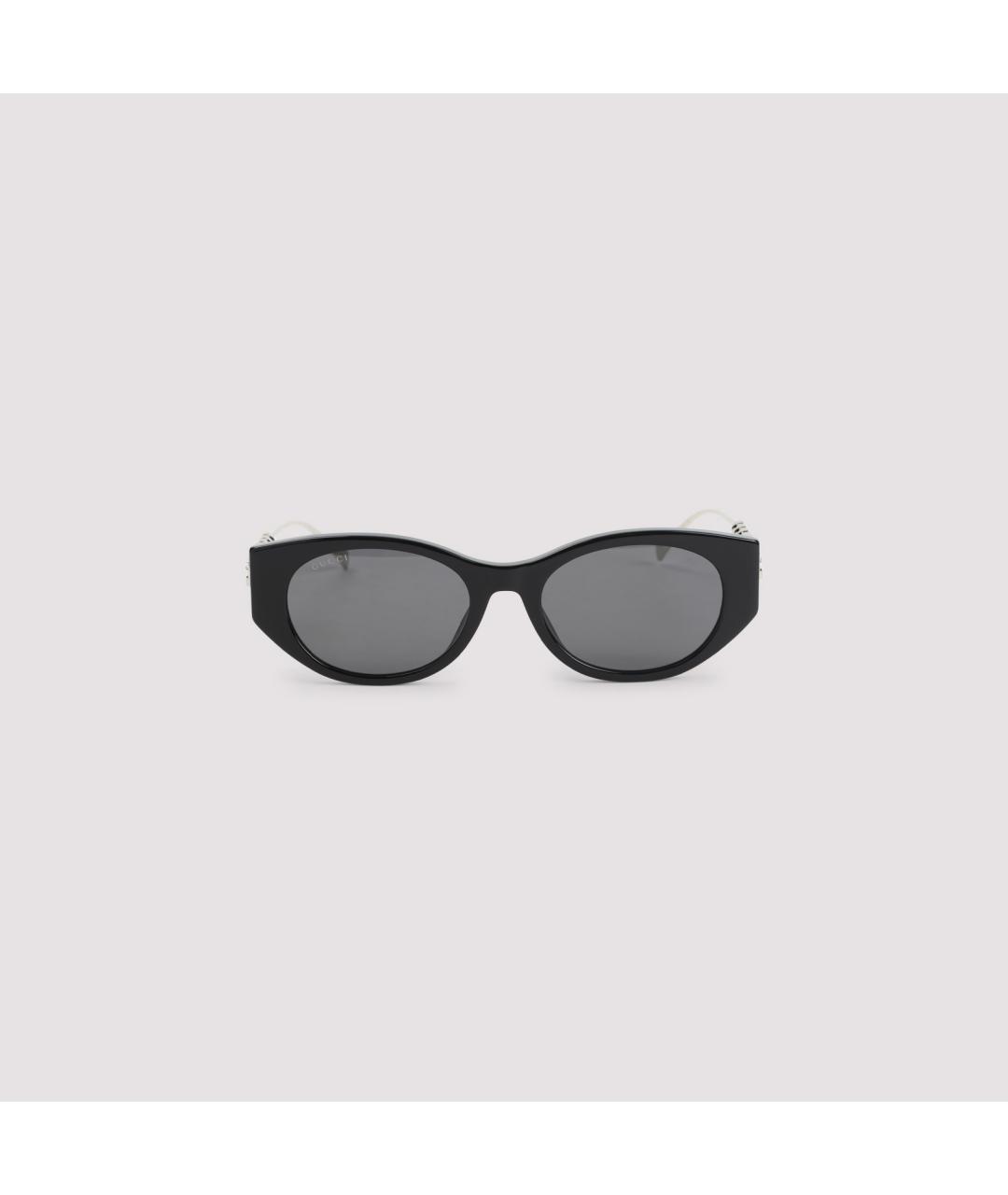 GUCCI Черные металлические солнцезащитные очки, фото 3