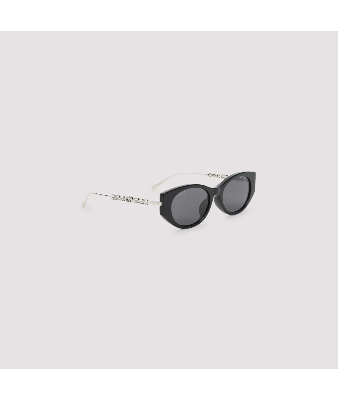 GUCCI Черные металлические солнцезащитные очки, фото 2