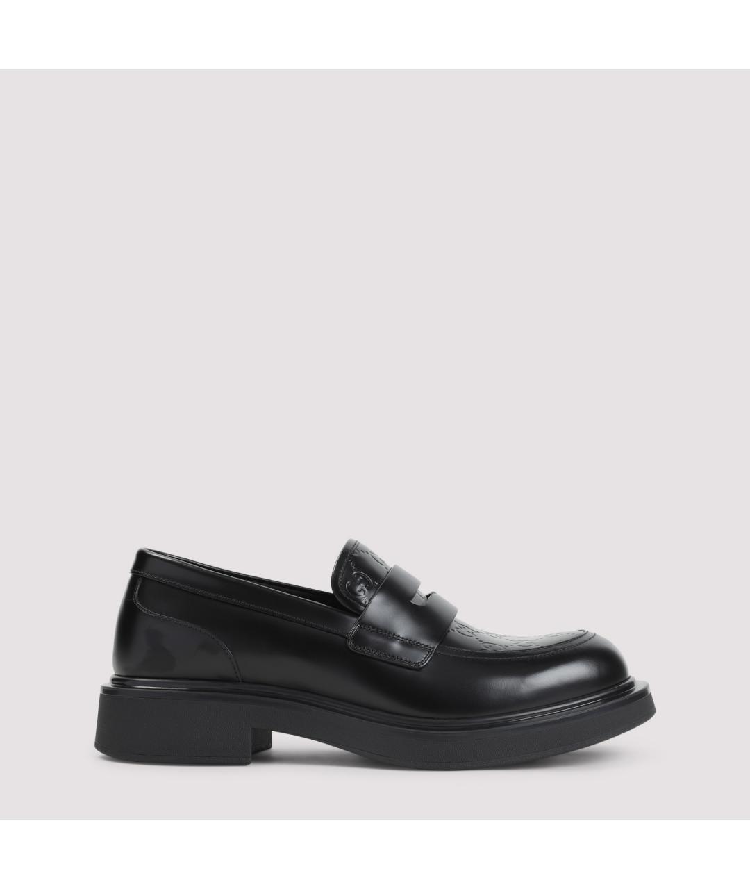 GUCCI Черные кожаные лоферы, фото 2