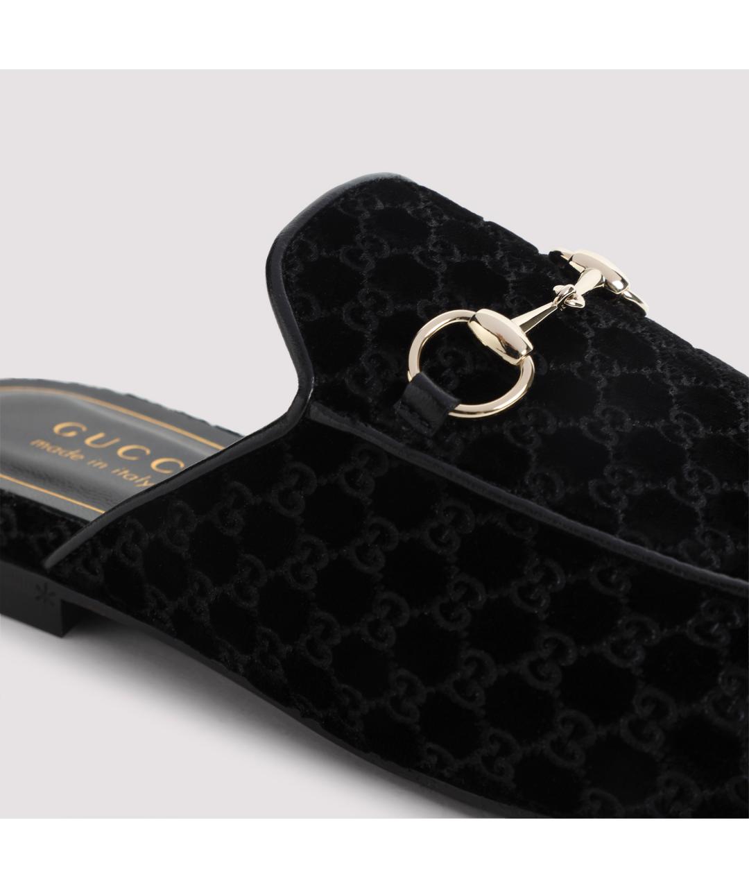 GUCCI Черные мюли, фото 6