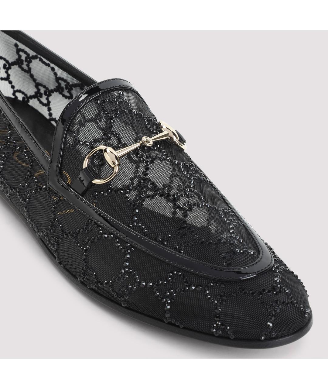 GUCCI Черные синтетические лоферы, фото 6