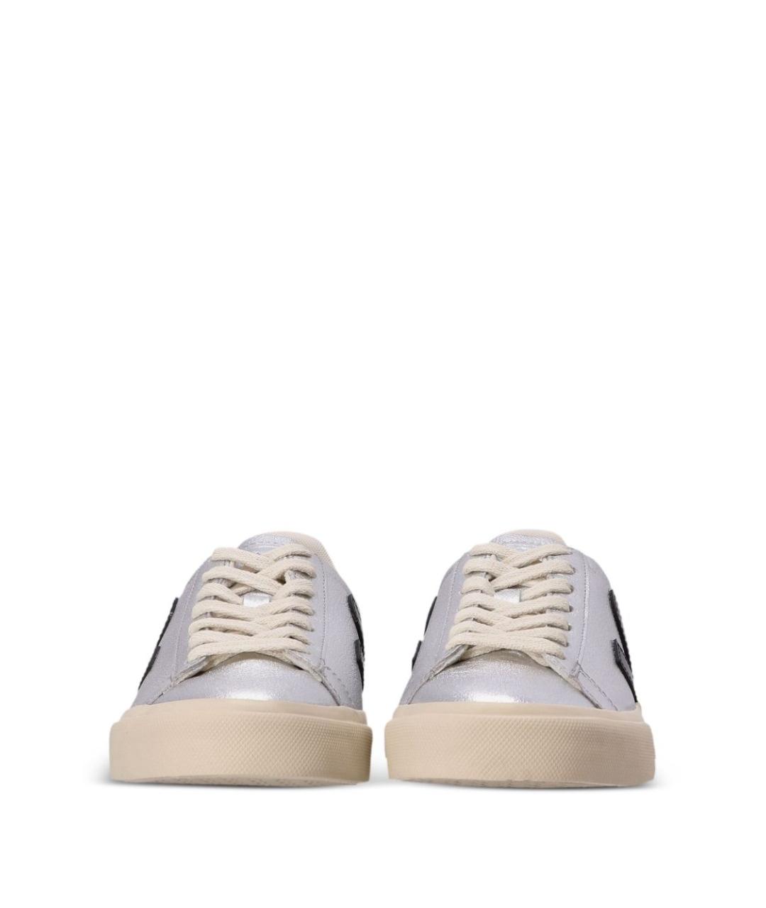 VEJA Серебряные кожаные кеды, фото 3