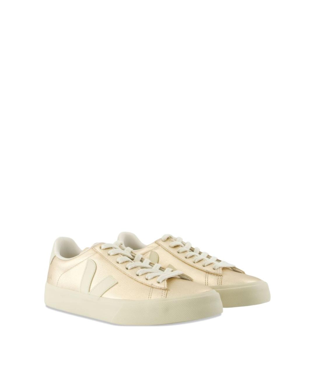 VEJA Золотые кожаные кеды, фото 2