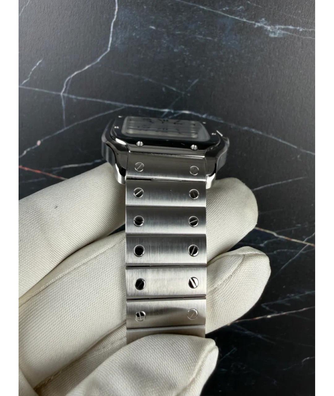 CARTIER Белые металлические часы, фото 5