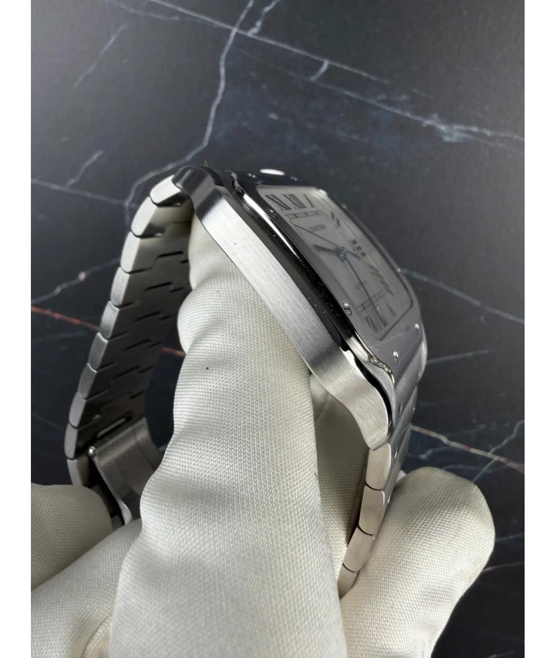 CARTIER Белые металлические часы, фото 4