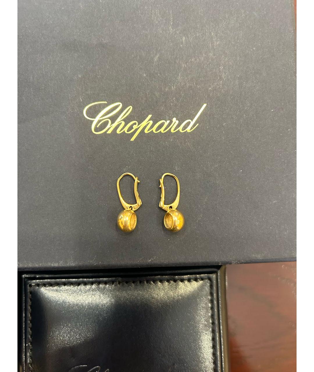 CHOPARD Золотые серьги из желтого золота, фото 4