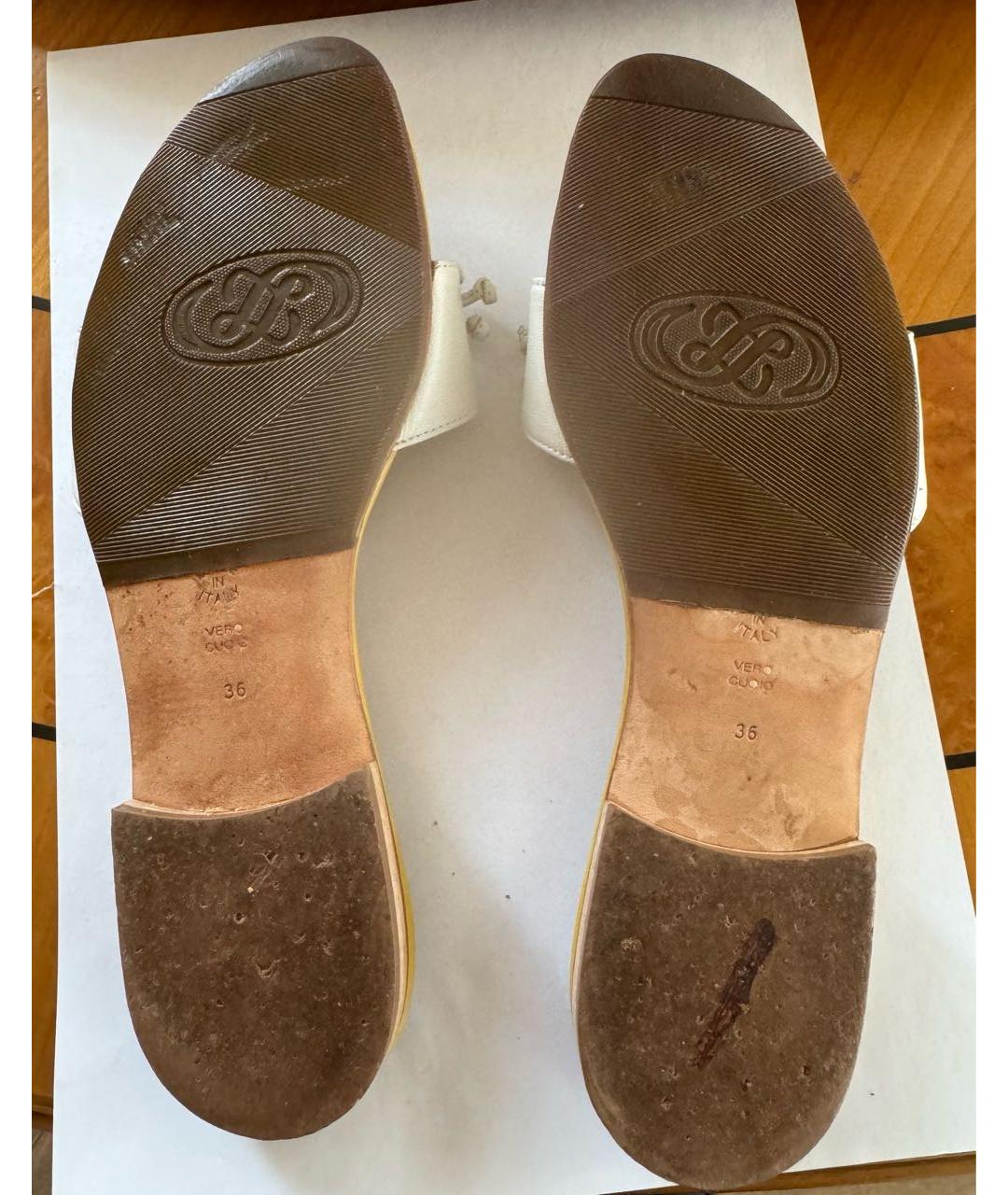 POLLINI Мульти кожаные шлепанцы, фото 5