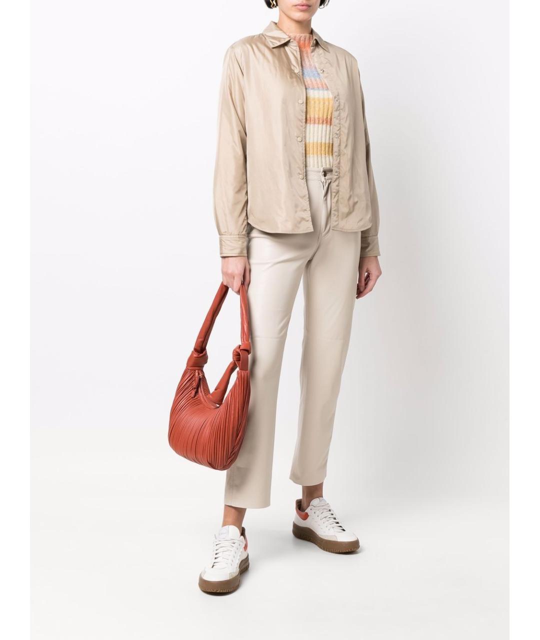 ASPESI Бежевая полиэстеровая куртка, фото 2