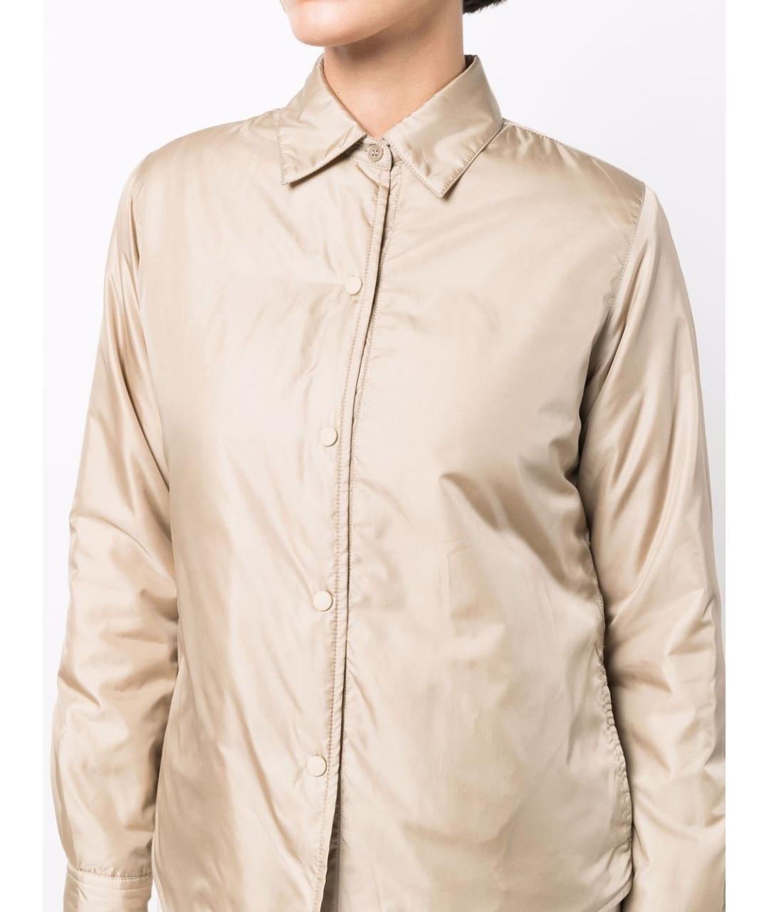 ASPESI Бежевая полиэстеровая куртка, фото 3