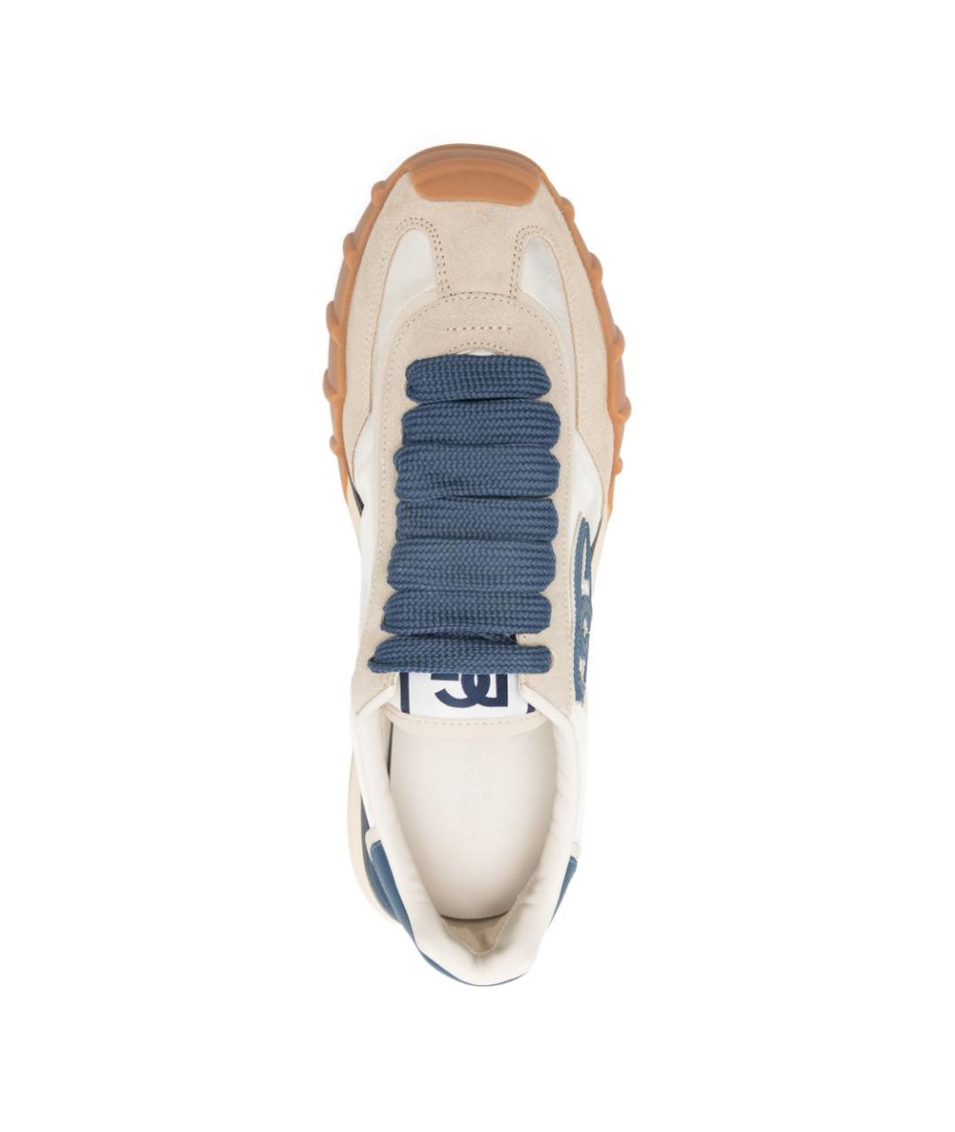 DOLCE&GABBANA Мульти текстильные низкие кроссовки / кеды, фото 2