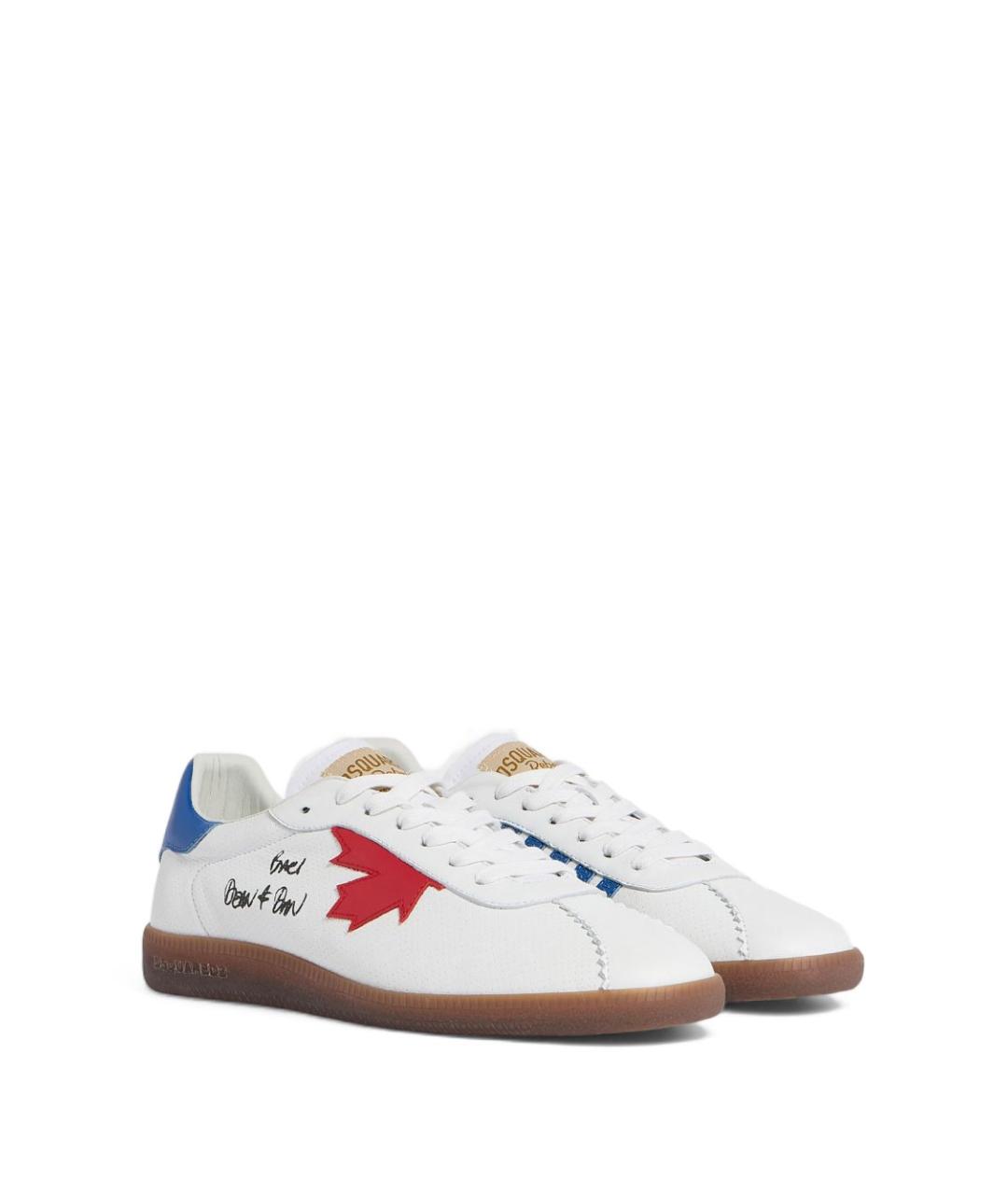 DSQUARED2 Мульти кожаные низкие кроссовки / кеды, фото 5