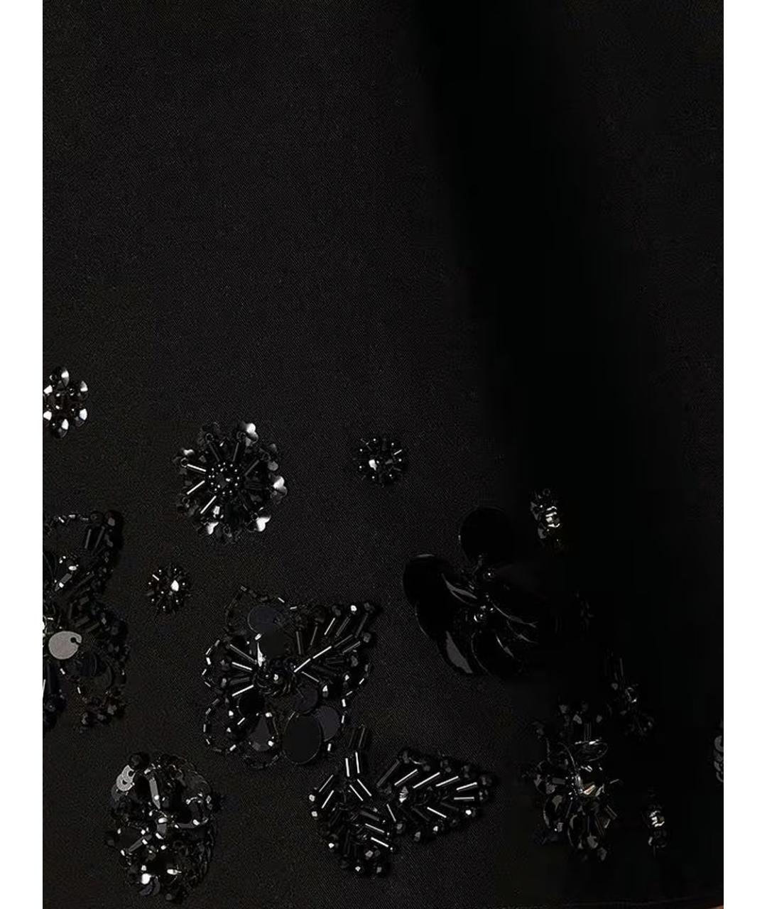 GOLDEN GOOSE DELUXE BRAND Черная хлопковая юбка мини, фото 2