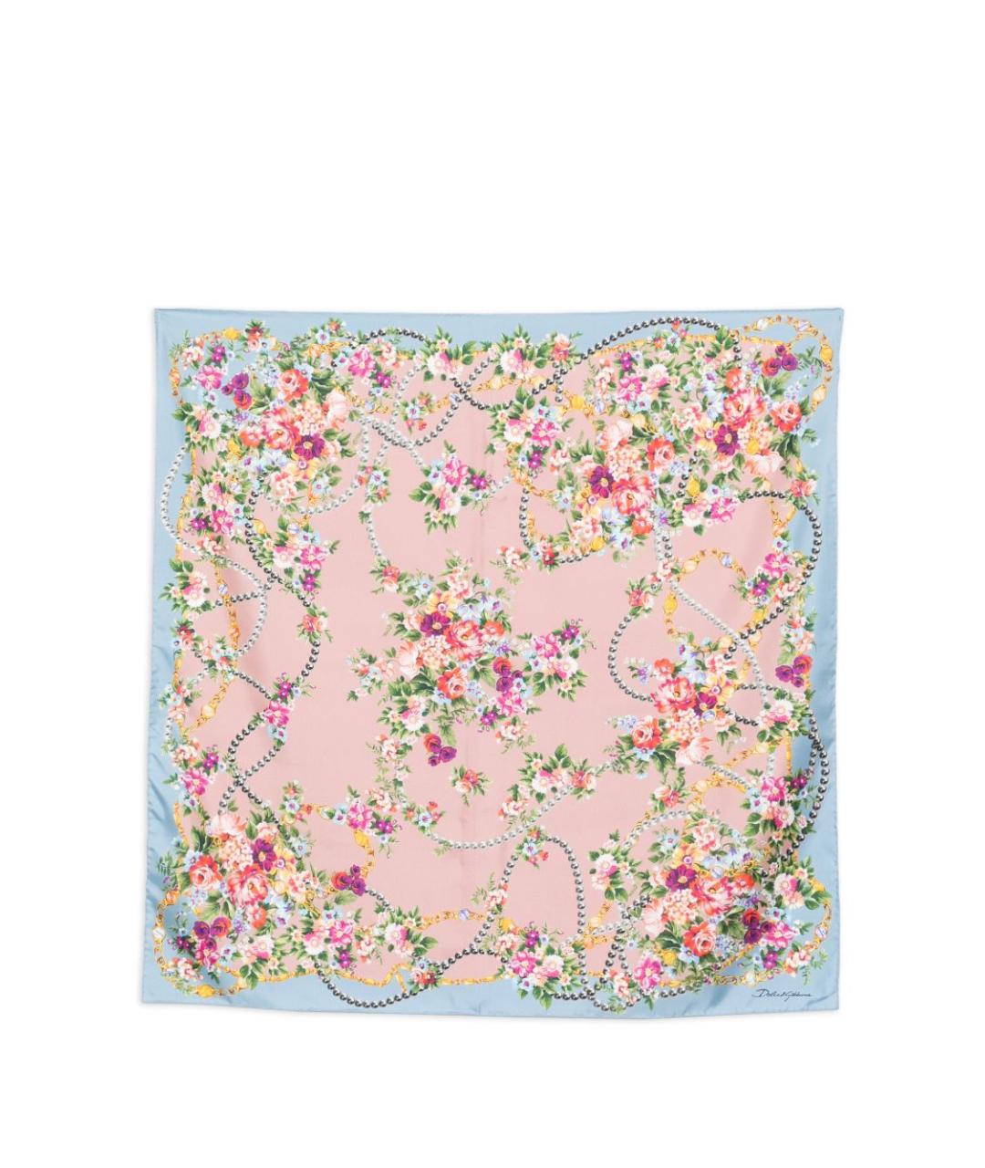 DOLCE&GABBANA Мульти шелковый платок, фото 1