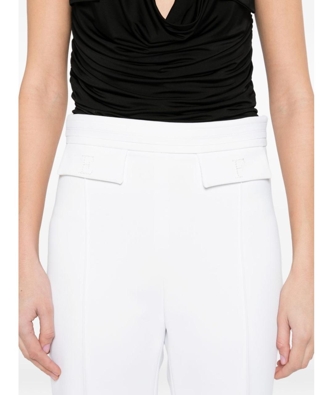 ELISABETTA FRANCHI Полиэстеровые прямые брюки, фото 2
