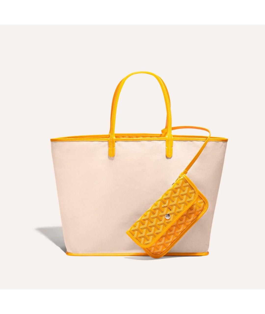 GOYARD Желтая сумка тоут, фото 3