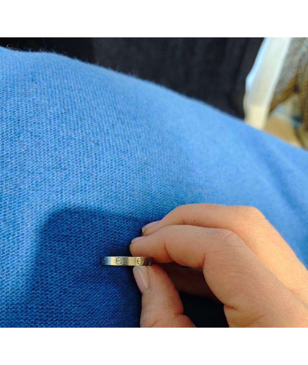 CARTIER Белое платиновое кольцо, фото 2