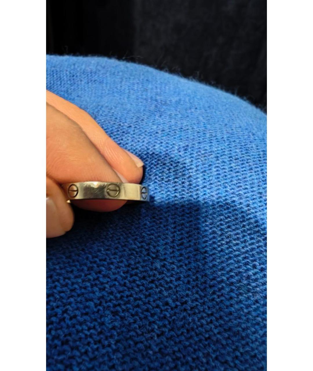 CARTIER Белое платиновое кольцо, фото 4