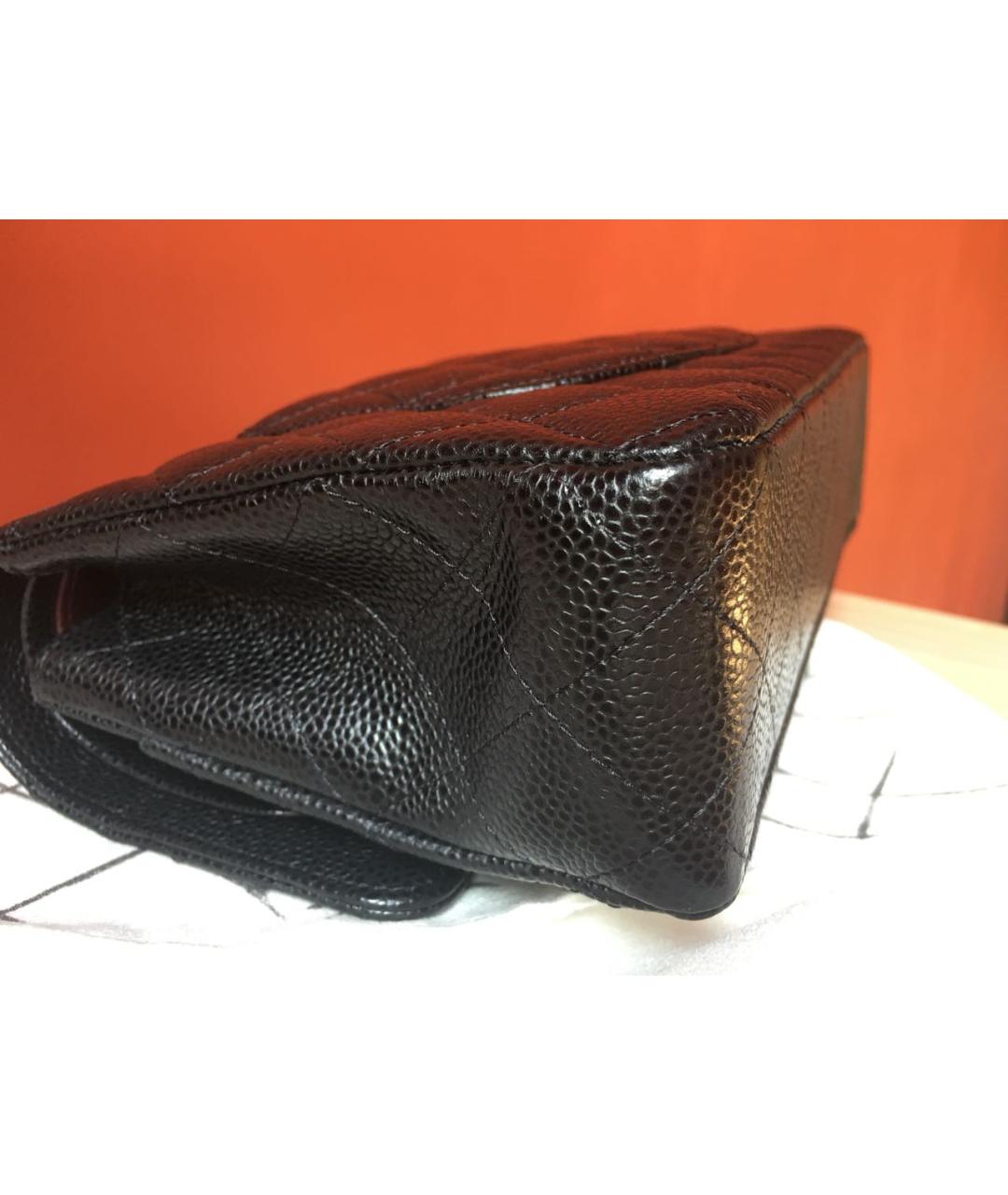 CHANEL Черная кожаная сумка через плечо, фото 4