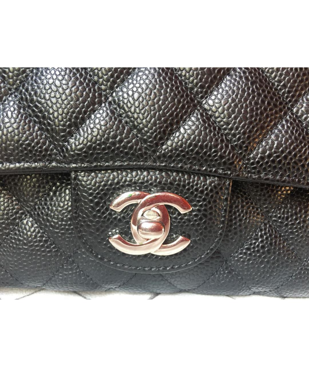 CHANEL Черная кожаная сумка через плечо, фото 8