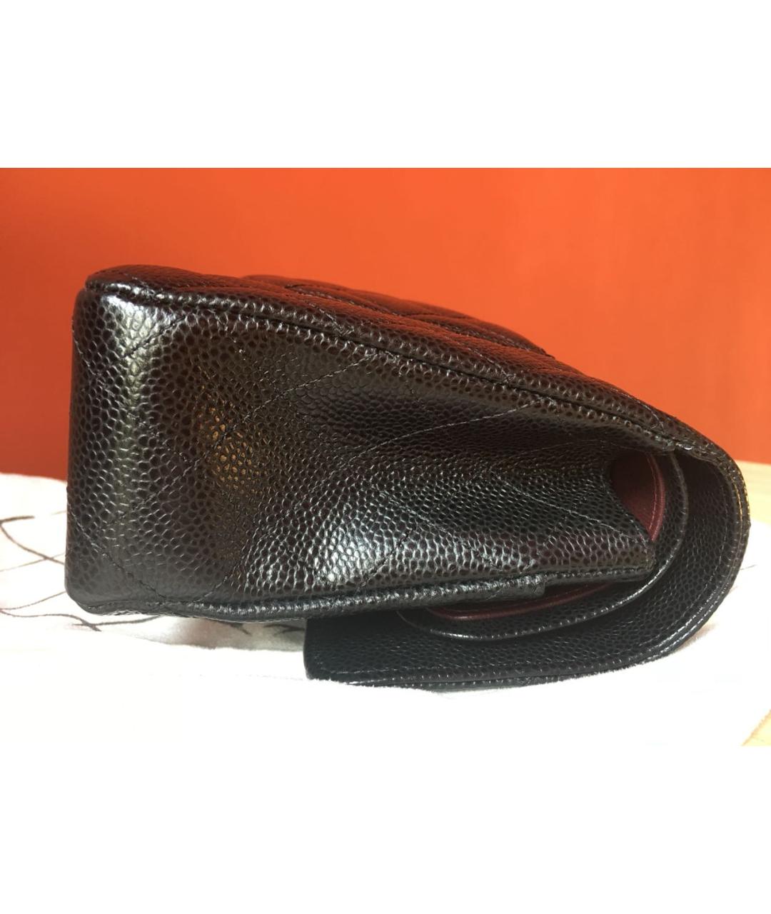 CHANEL Черная кожаная сумка через плечо, фото 5