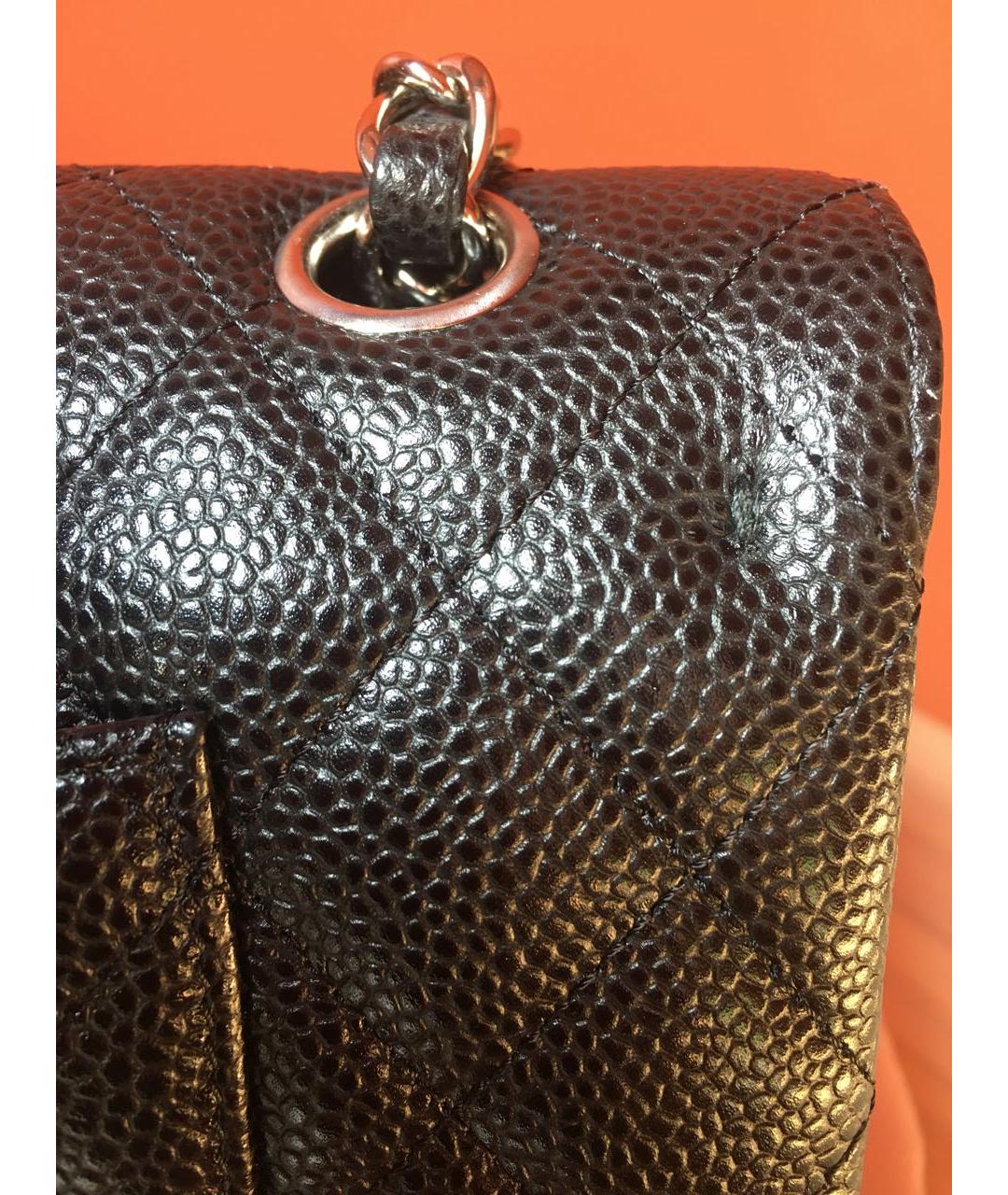 CHANEL Черная кожаная сумка через плечо, фото 6