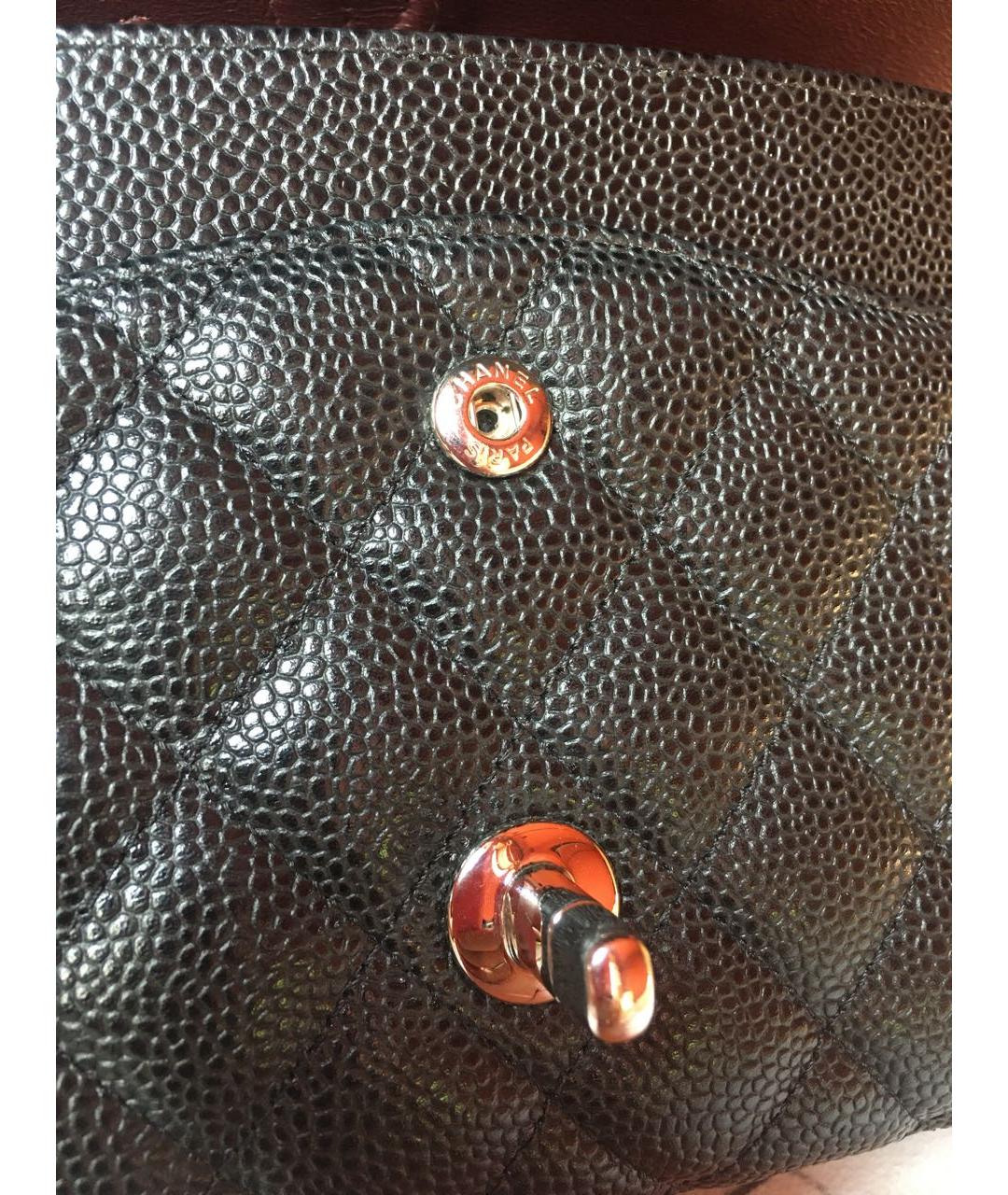 CHANEL Черная кожаная сумка через плечо, фото 7