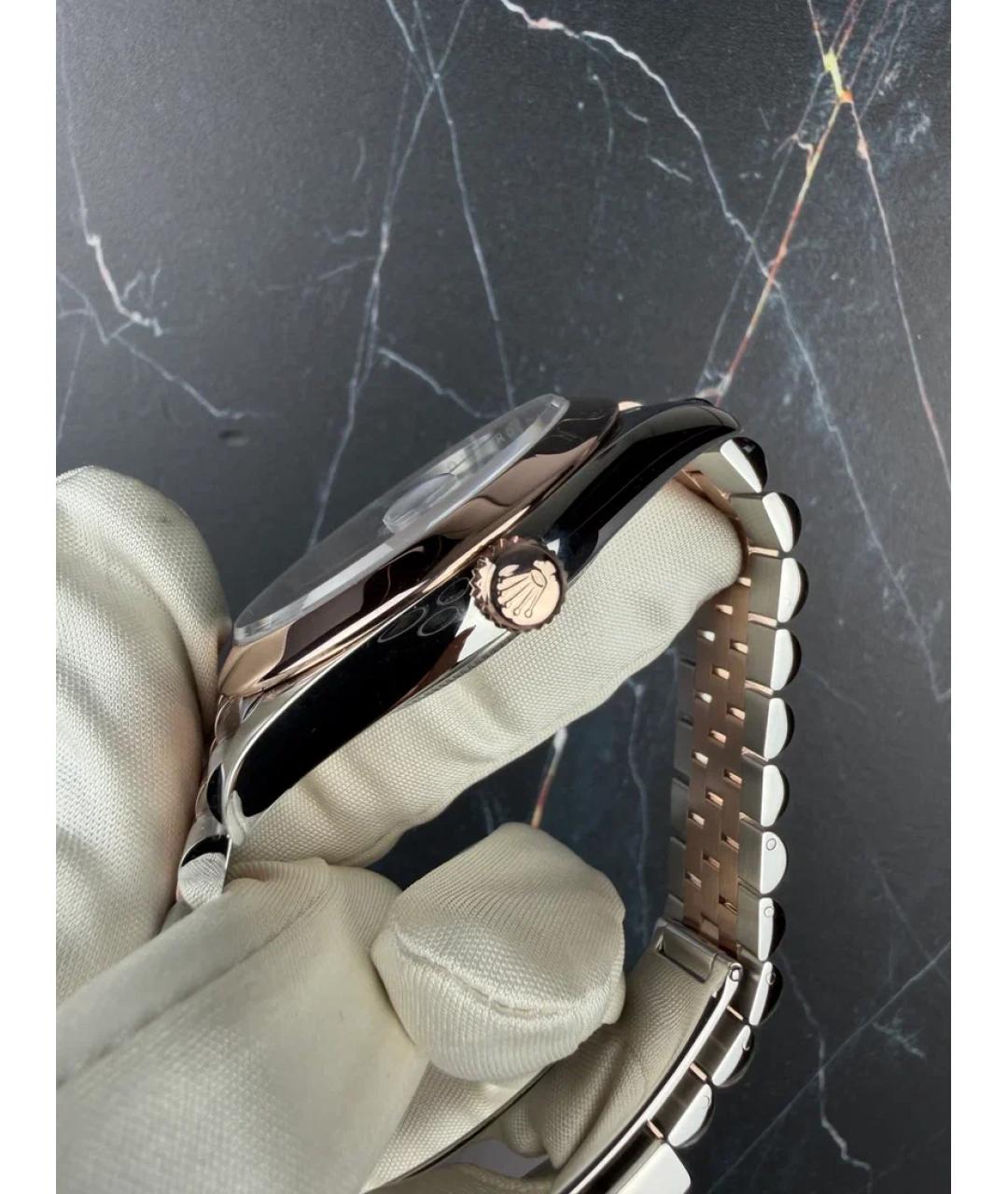 ROLEX Серые часы из розового золота, фото 3