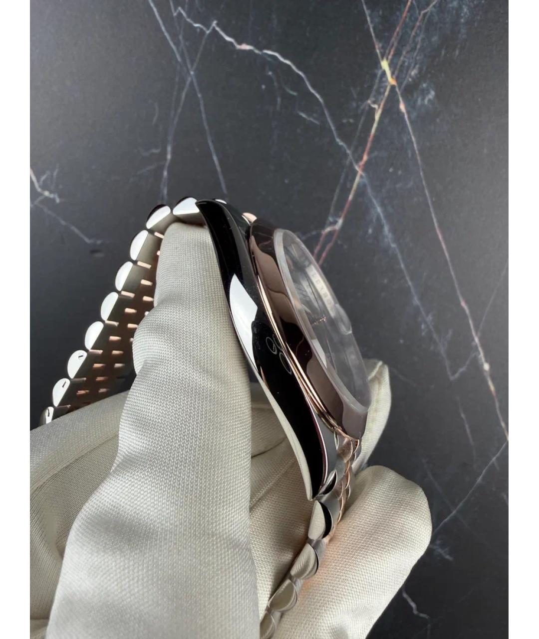 ROLEX Серые часы из розового золота, фото 4